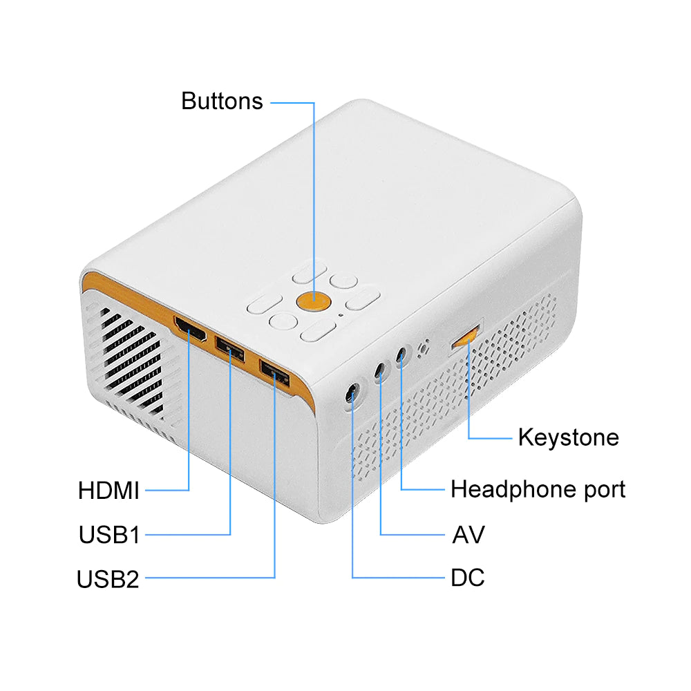 Porto Plus™ - HDMI Portable Mini Movie Projector